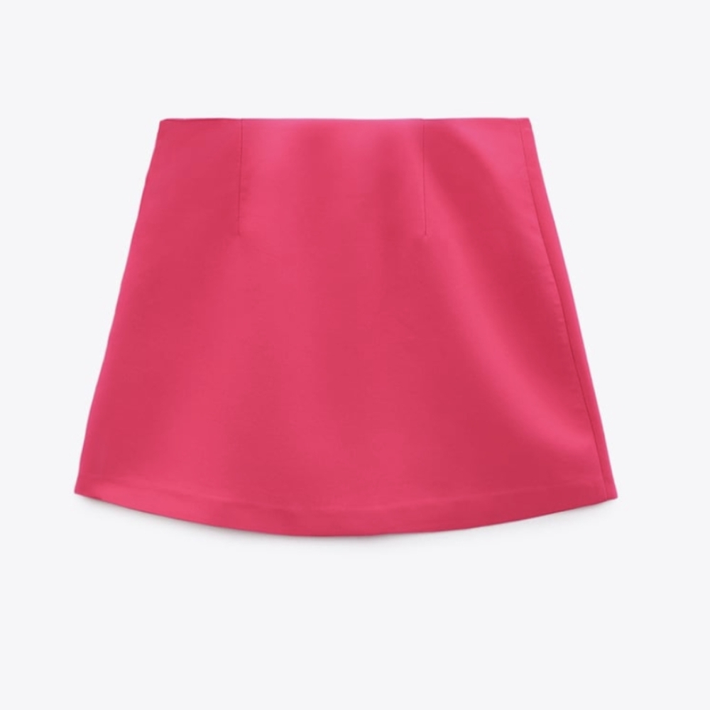 Buttoned Mini Skirt Fuschia Zara - Picture 8 of 8